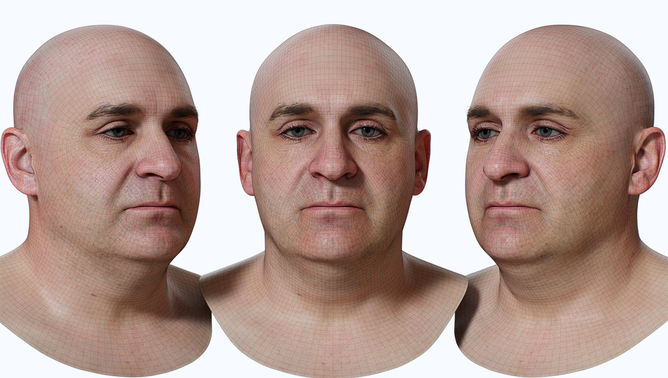 Download 3d head model with realistic skin